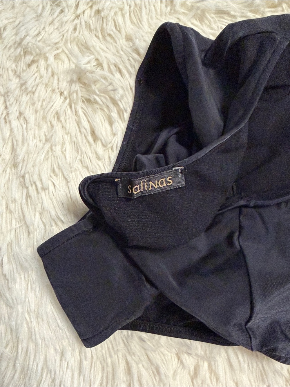 Salinas Black Cutout One-Piece Swimsuit - Picture 3 of 3